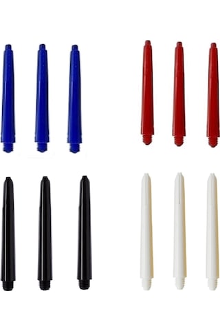 60 Adet (20 Set) 41 mm Nylon Midi Dartsan Dart Şaft. Karışık Renk