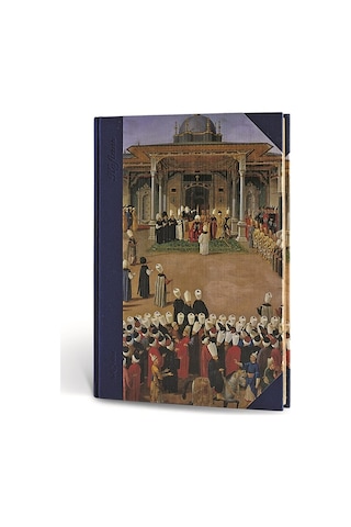 Osmanlı Kaftan Journal Çizgili Tören Lacivert