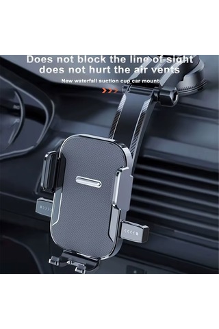 Symbee Araç İçin Nano Sıçramalı Sabitleyici - 3-7 İnç Telefonlar İçin Açıkça Kaldırma Tuşlu, Yumuşak Döşeme, Dikey/yatay Açı Ayarlı Navigasyon Tutucu