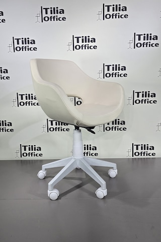 Monaco Çalışma Kesim Çocuk Koltuğu Beyaz Ayak Krem