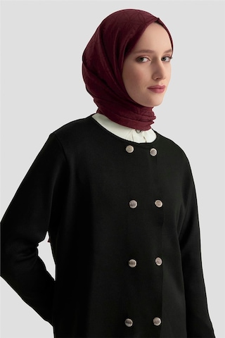 Armine Trend Düğme Detaylı Triko Takım 25ktd6118 Siyah Siyah