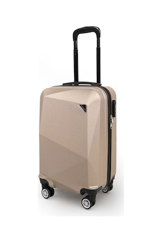 Polo&Sky Elmas Model Gold Renk Kabin Boy Valiz Bavul Altın