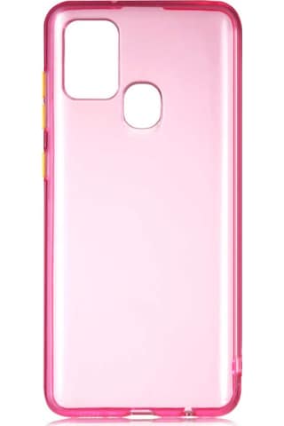 Samsung Uyumlu Galaxy A21S Kılıf Zore Bistro Kapak-Pembe
