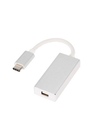 Yaleker Usb-c'den Mini Dp'ye Dönüştürücü - 4k 30hz Video/audio Aktarımı, Alüminyum Kasa, 8cm Uzunluk