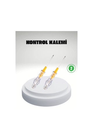 Cosmotex Elektrik Test Kalemi Neon Işıklı Nikel Kaplama 110-220v Dirençli