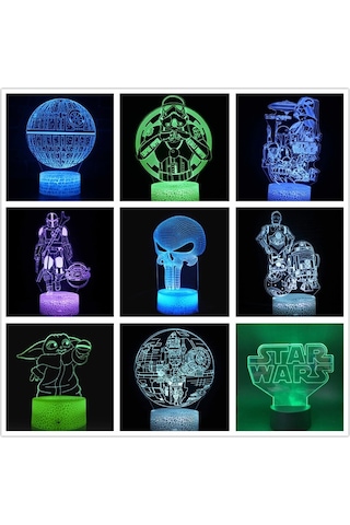 Agoodshop Masaüstü Küçük Fan Dönen Sallayarak Kafa Duvar Asılı Tavan Vantilatörü Gece Lambası Taşınabi 16renk Şarj Edilebilir