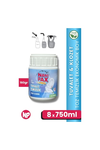 Tuvalet & Klozet Temizlik Tozu Ekonomik Bebek Boy 160gr