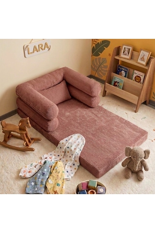 Miniwood Montessori Yatak Oyun Alanlı Bebek Yer Yatağı Sünger Çocuk Karyola 95 x 150 CM