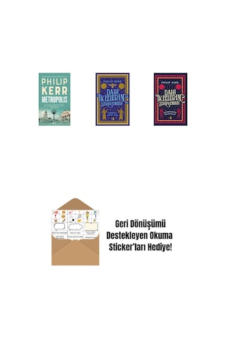 Metropolis + Dahi İkizlerin Serüvenleri - Babilli Mavi Cin + Dahi İkizlerin Serüvenleri - Akhenaten Macerası + Okuma Sticker'ları