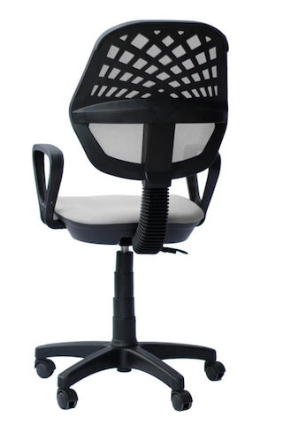Gri Ofis Koltuğu Büro Çalışma Sanalyesi Oyuncu Koltuğu