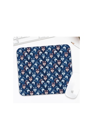 Wolf Desenli Mouse Pad, Kaymaz Kauçuk Taban, Su Geçirmez, Pürüzsüz Dokulu, 27x32cm-a11