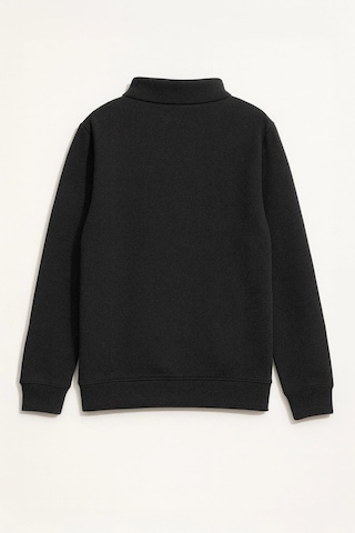 Markapia Erkek Dik Yaka Fermuarlı İçi Polarlı Sweatshirt Antrasit