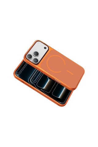 Cosmotex Joko Apple Uyumlu iPhone 17 Pro Max Rush Magsafe Kapak - Turuncu