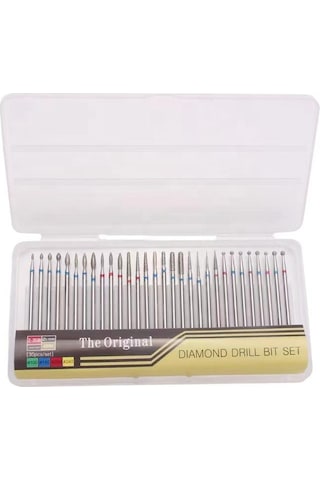 Elmas Kuru Manikür Freze Uç Seti 30'lu Elektrikli Törpü Makinası Ucu