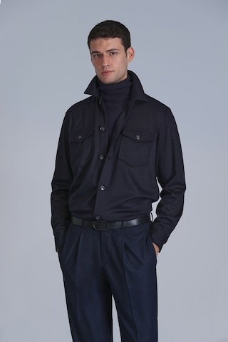 Lufian Cameron Erkek Basic Gömlek Slim Fit Lacivert Lacivert 112010655100200 Lacivert
