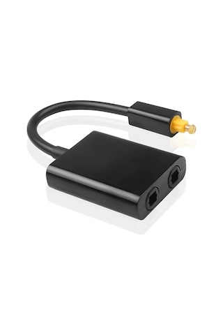 Derwell Digital Optik Toslink Ses Kablosu Çoklayıcı Birleştirici Splitter Toslink Çoklayıcı Switch 2 Port