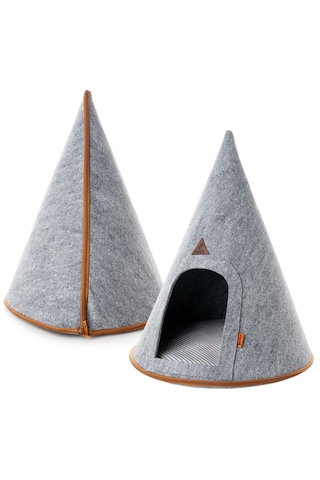 Beylini Kedi Evi Taşınabilir Dekoratif Çantalı Pet Evi 45x50