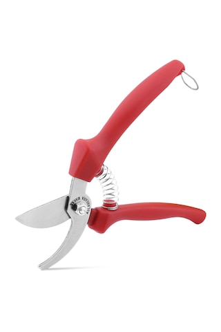 Budama Bağ Üzüm Makası Eğri Kırmızı 21 Cm