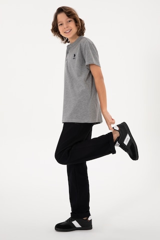 U.s. Polo Assn. Erkek Çocuk Gri Melanj Tişört Basic 50295504-vr086 Gri Melanj