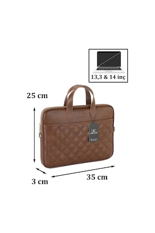 Case Club Apple Uyumlu MacBook Air Pro 13.3" & 14" Inç Taba Laptop Evrak Çantası
