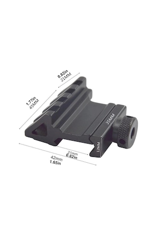 Zenvia Taktik 45 Derece Açı Ofset Yan Adaptörü Rts 20mm Picatinny Ray Znv2026 Diğer