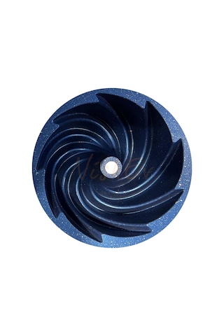 Hanımeli Premium Döküm Kek Turta Kalıbı Mavi 26 Cm Renkli