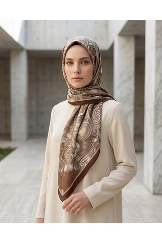 Moda Nuda Heritage Gazel Şal Kahverengi - Zarif Seçim