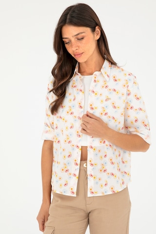 U.s. Polo Assn. Kadın Kiremit Gömlek Desenli 50280965-vr031 Kiremit