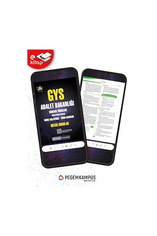 2026 Gys Adalet Bakanlığı Görevde Yükselme Sınavlarına Hazırlık Konu Anlatımlı Soru Bankası E-kitap - Ortak Konular