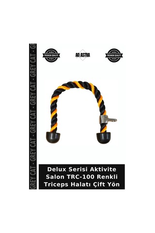 Delux Serisi Aktivite Salon Trc-100 Renkli Triceps Halatı Çift Yön