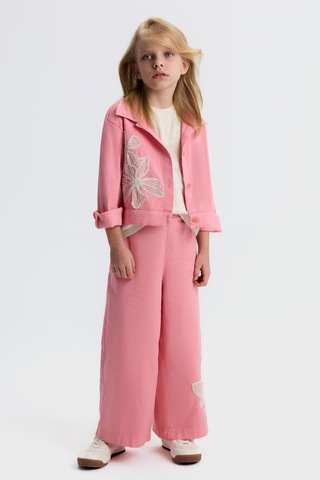 Xo Kids Kız Çocuk 3lü Alt Üst Kombin Takmı 4-8 Yaş Set0514 Pembe