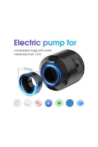 Vakum Saklama Torbaları Elektrikli Hava Pompası, Giyim/yorgan/battaniyeler İçin Çeşitli Vakumlu Mühür Torbaları