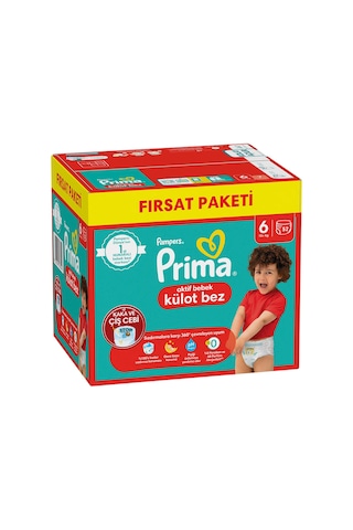 Prima Külot Bebek Bezi 6 Numara XL Fırsat Paketi 52 Adet
