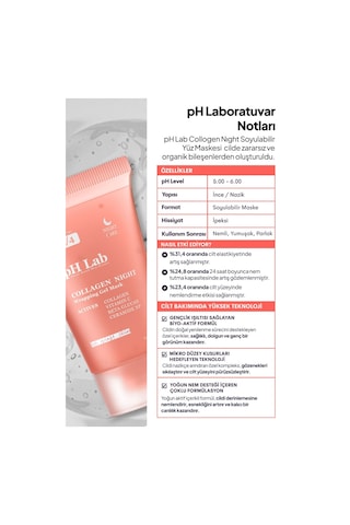 Ph Lab Collagen Night Soyulabilen Kolajen Gece Maskesi 50 ML