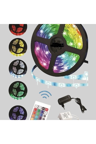 5 Metre Kumandalı Rgb Şerit Led Aydınlatma 00956465