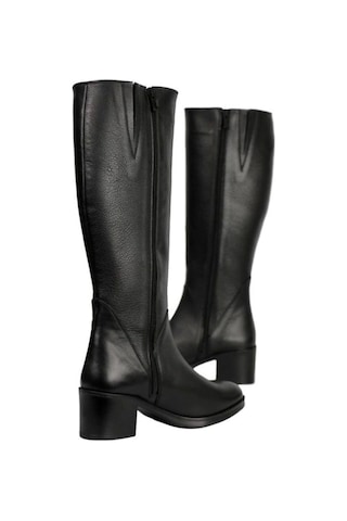 Castleblack 92900-1 Siyah Kadın Kışlık Deri Çizme Siyah