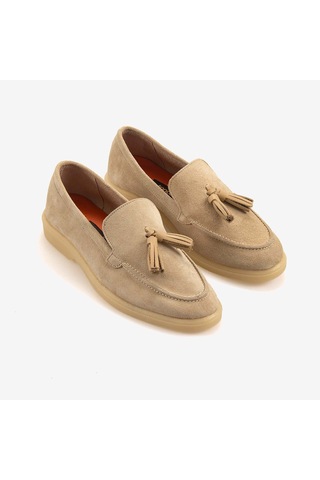 Kemal Tanca Kadın Loafer 15001 Bej