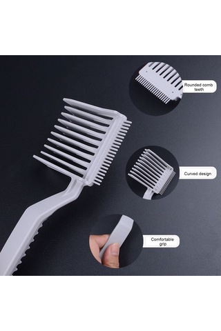 Yifomall Erkek Saç Kesimi Tarak - Anti Statik Düz Saç Fırçası Beyaz