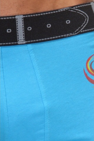 Alev Desenli Mavi Boxer