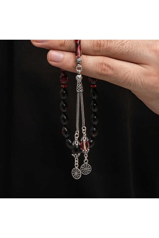 Kenpazar Gümüş Püskül Sıkma Kehribar Tesbih 25157736