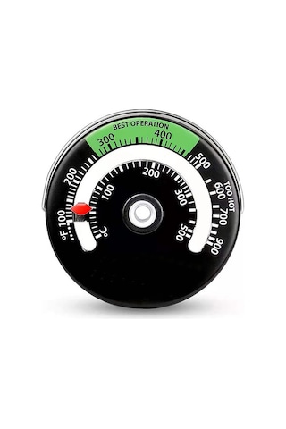 Pazly Yüksek Hassasiyetli Manyetik Şömine Termometresi - 100 F-900 F Ölçüm Aralığı