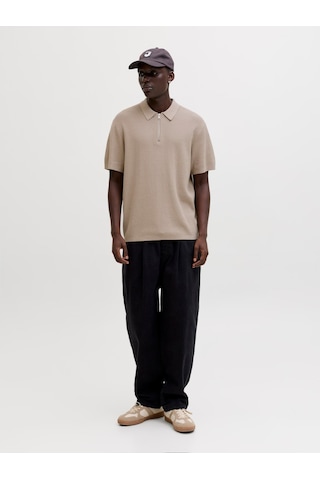Jack & Jones Max Erkek Bej Polo Tişört 12288544-sg Krem