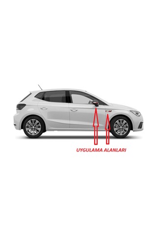 Seat ibiza Cupra Yan Aynalar Ve Çamurluk Yanı Damla Desen Bıçak L