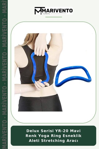 Delux Serisi Yr-20 Mavi Renk Yoga Ring Esneklik Aleti Stretching Aracı