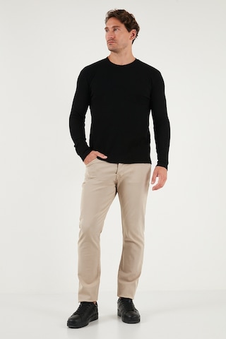 Buratti Pamuklu Bisiklet Yaka Slim Fit Basic Erkek Sweat 5905073 Siyah