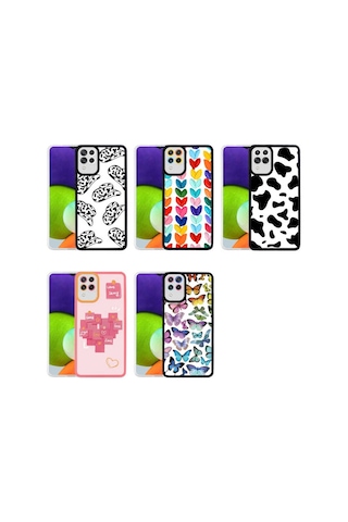 Samsung Uyumlu Galaxy A22 4G Kılıf Zore M-Fit Desenli Kapak