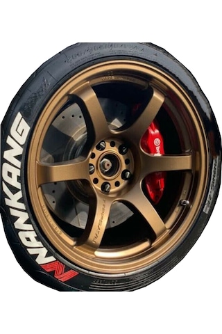 Lastik Yazısı Nankang Büyük Boy Araç Lastik Stikeri 31mm 4adett