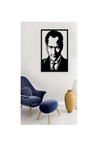 Atatürk Silüet Ahşap Duvar Tablosu 11