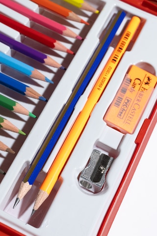 Faber-Castell Boyama Çantası, 36 Parça,Boya Kalemi,Suluboya,Pastel ve Keçeli Kalem, Kalemtıraş, Silgi,kurşun Kalem