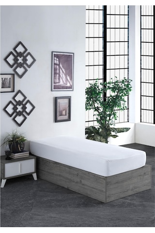 Tek Kişilik Pamuklu Sıvı Geçirmez Fitted Alez 100X200